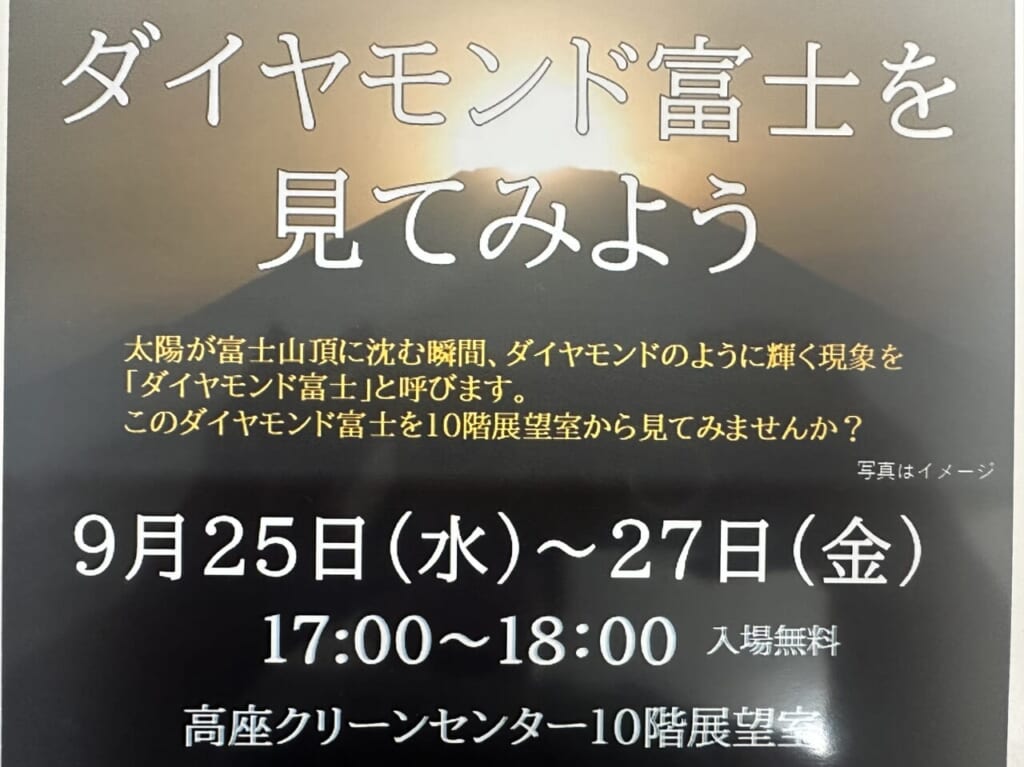 高座クリーンセンター環境プラザダイヤモンド富士