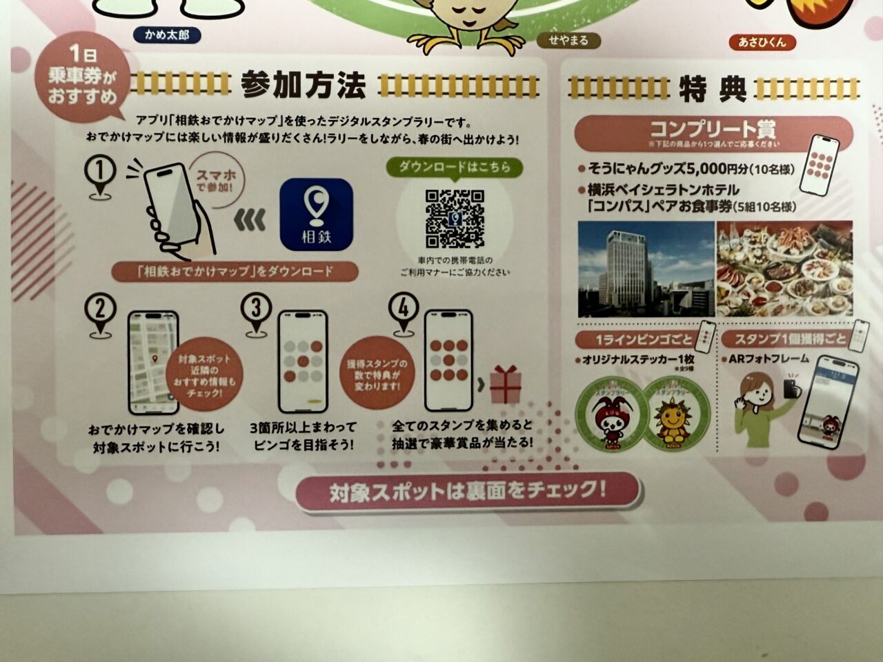 相鉄線春のお出かけマップスタンプラリー