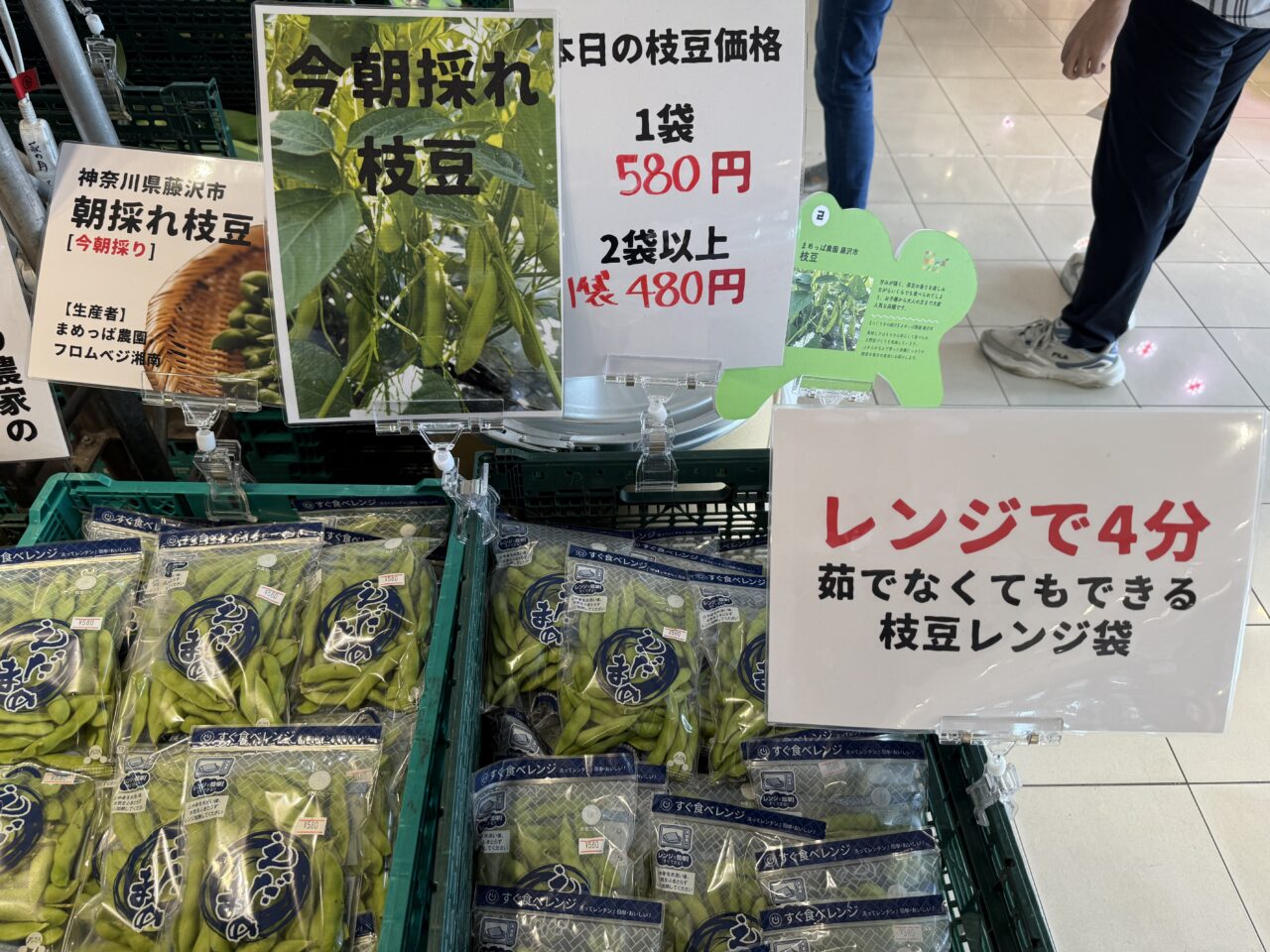海老名市海老名サービスエリア地産地消マルシェ、とうもろこし