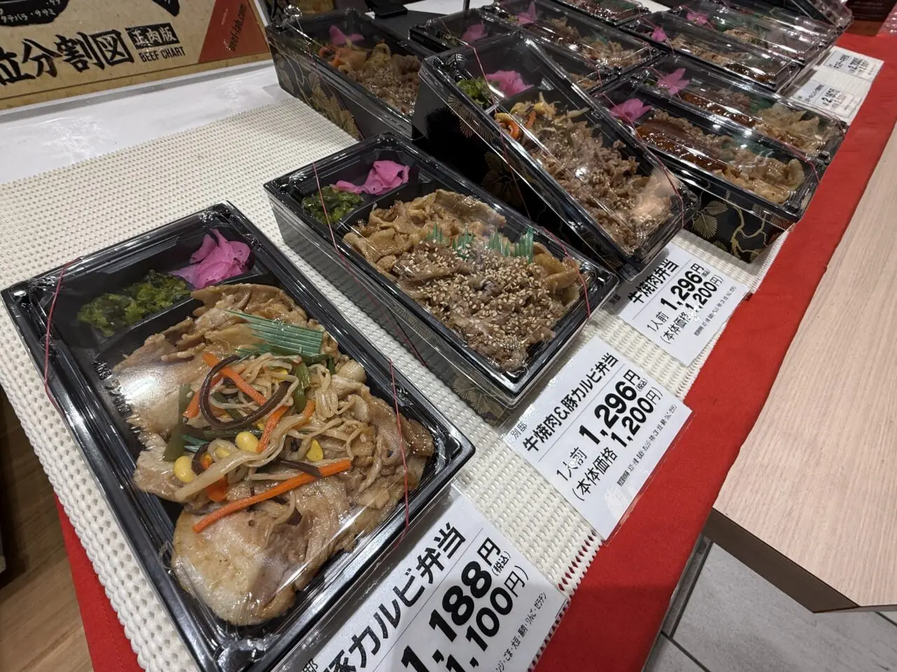 別邸小川が海老名マルイに出店。肉弁当がずらりと並ぶ