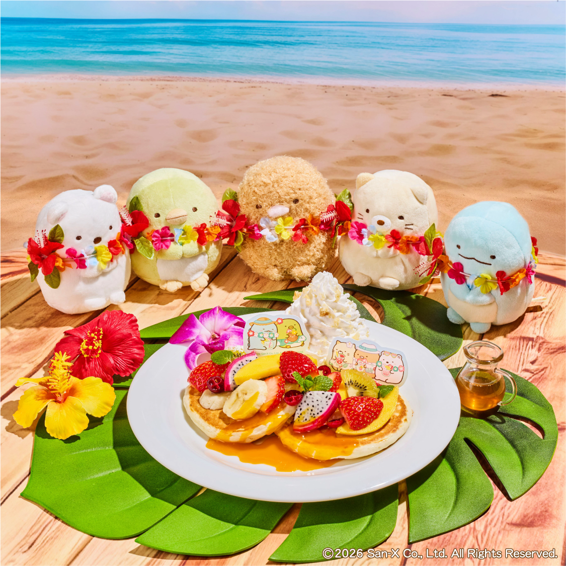 ららぽーと海老名アロハテーブル、すみっコたちと過ごす、ハワイアンバケーション！