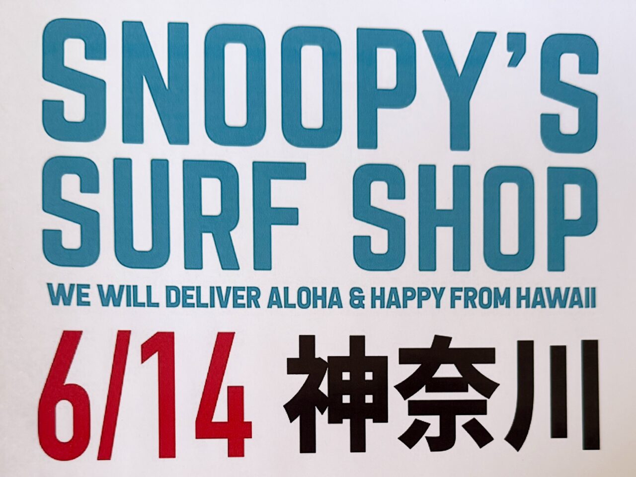 イオンモール座間SNOOPY’S SURF SHOP(スヌーピーズ サーフショップ)